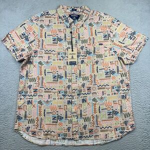 Chubbies Disco Deserts Shirt Mens 2XL‎ Multicolor Slub Poplin Friday Casual
